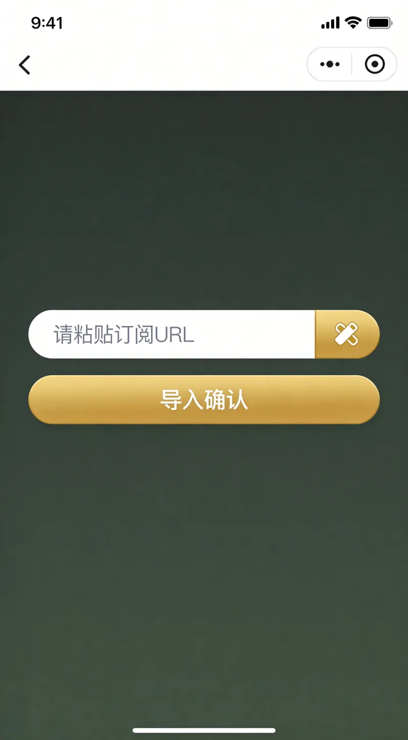小火箭加速器订阅链接导入操作界面