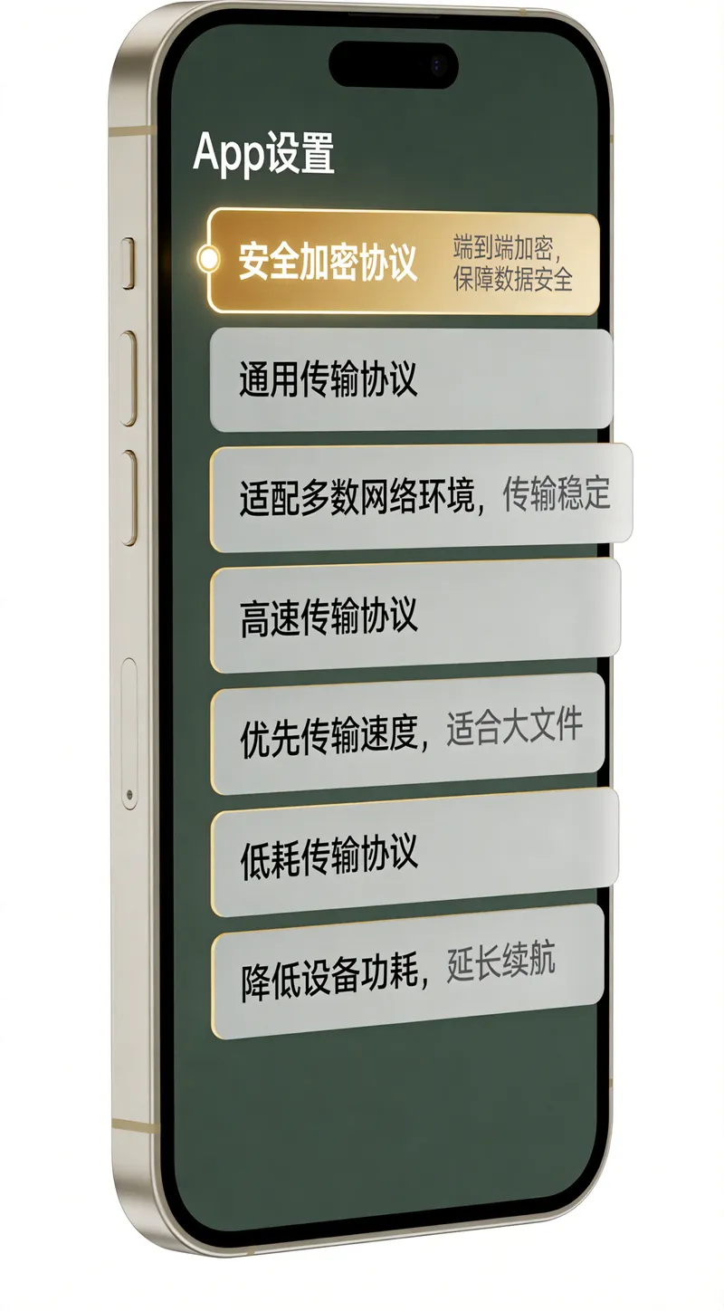 小火箭加速器协议选择设置界面